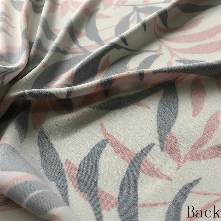 leaves print polyester fabric besting selling